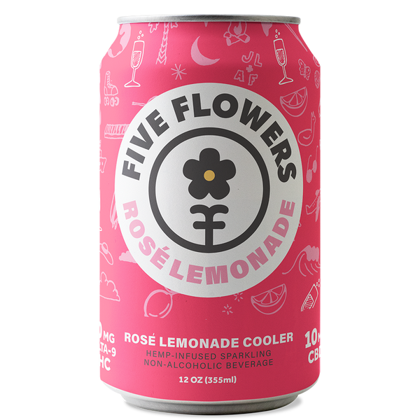 Rosé Lemonade Cooler 10 mg – Five Flowers