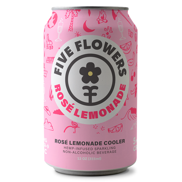 Rosé Lemonade Cooler 5mg – Five Flowers